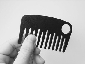 my own beard comb design bathroom man 3d print model - Mito3D