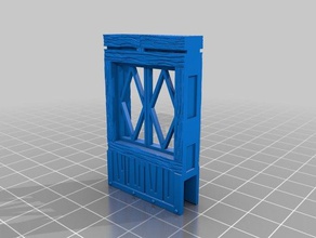 la ventana del clip playsets mod el estilo tudor cierto azulejos de 3d print model - Mito3D