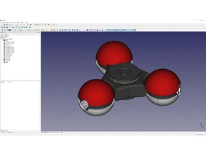 pokeball giratório mãos pequenas 624z rolamento brinquedos & games fidget pokemon ir spinner 3d print model - Mito3D