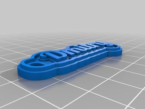 my customized multiline tag keychain dmitry keychains 3d print model - Mito3D