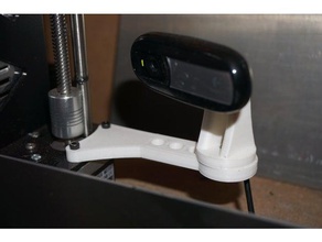 c170 c270 holder prusa clones 3d printer accessories logitech webcam i3 mk2 rework steel mount 3d print model - Mito3D