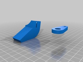 meine angepasste snap-fit-Gebläse duct 3d-Drucker Teile kundengebundene 3d print model - Mito3D