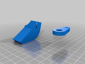 meine angepasste snap-fit-Gebläse duct 3d-Drucker Teile kundengebundene 3d print model - Mito3D