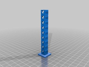 pla temp de la torre La impresión en 3d las pruebas personalizado 3d print model - Mito3D