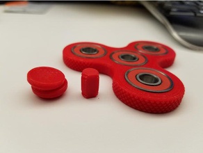 de faces planas fidget eixo impressão plana mecânico brinquedos giratório 3d print model - Mito3D