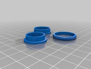 size 6 my customized fidget spinner ring rings 3d print model - Mito3D