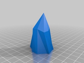 pilone di cristallo sculture le luci 3d print model - Mito3D