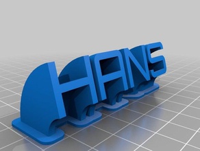 hans office customized 3d print model - Mito3D