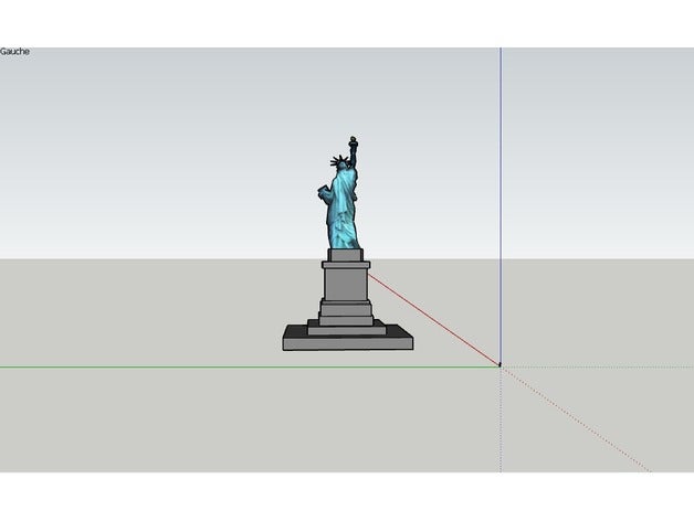 statue de la libert L'impression 3d galit fraterniter 3D print model - Mito3D