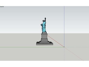 estátua libert A impressão 3d galit fraterniter 3d print model - Mito3D