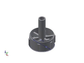 mower wheel spindle parts 3d print model - Mito3D