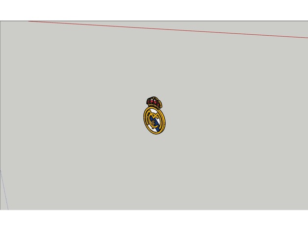 le real madrid L'impression 3d club de foot du logo fc 3D print model - Mito3D