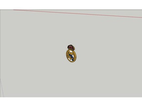 le real madrid L'impression 3d club de foot du logo fc 3d print model - Mito3D
