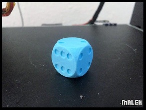 de dados clássico 20mm boardgame cubo testcube 3d print model - Mito3D
