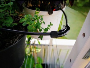 90 degree bend gardena 46mm microdrip tube outdoor & garden 3d print model - Mito3D