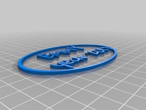 mi imagen personalizada marco de la insignia - personalizar su propio signos y logotipos personalizado 3d print model - Mito3D