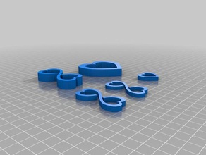 Herz-experiment Halskette Stück Schmuck 3d print model - Mito3D