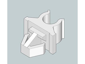 mazda miata mk1 Motorhaube Stange clip automotive 3d print model - Mito3D
