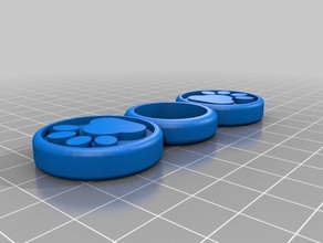 mon personnalisés patte fidget spinner cassidy jouets & jeux personnalisé 3d print model - Mito3D