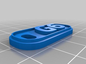 g6 keychaion i portachiavi su misura 3d print model - Mito3D
