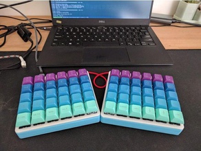 nyquist piastra + caso computer il fai da te tastiera meccanica 3d print model - Mito3D