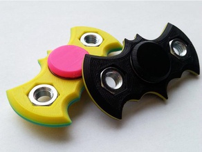 bati spinner toys & games batman emmalab emma lab fablab fab toy zortrax m200 3d print model - Mito3D