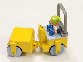 toy roller compactor & game accessories lego compatible duplo toys 3d print model - Mito3D