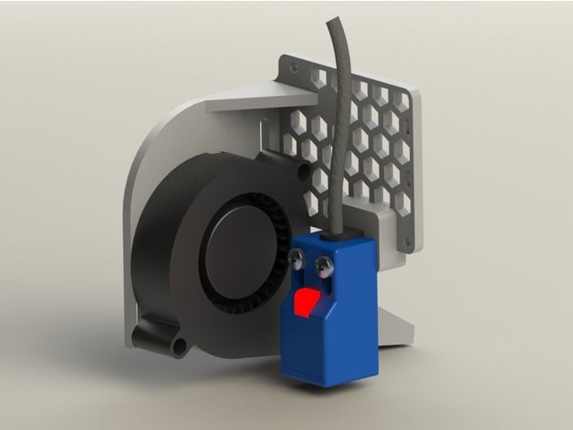 anet a8 - blower & sensor mount 3d printer parts bed leveling inductive 3D print model - Mito3D