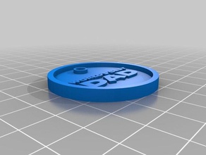 world's best dad keyring keychains father fathers day 3d print model - Mito3D
