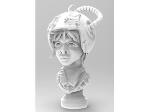 sci-fi de rapariga esculturas garota scifi estátua estatueta 3d print model - Mito3D