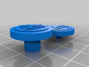 spinner goupille de bouton reeplay lgo des outils à main la pac fidget broche toupie jouet 3d print model - Mito3D
