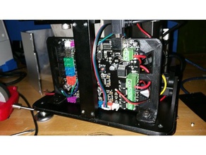 internal electronics mounting plate kld-lcd1260 3d printer parts kld lcd1260 resin 3d print model - Mito3D
