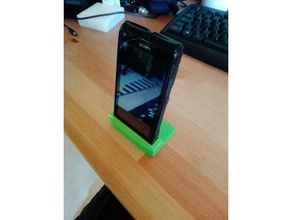 stand sony xperia l mobile phone 3d print model - Mito3D