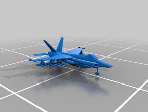 fighter jet 3d-drucken 3d print model - Mito3D