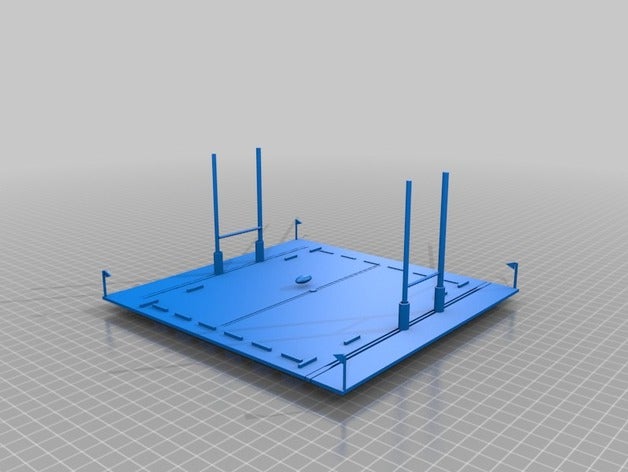 campo de rugby A impressão 3d 3D print model - Mito3D