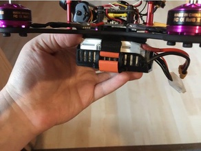 quadrocopter montagem de shell tattu lipo r c veículos suporte da bateria fpv 3d print model - Mito3D