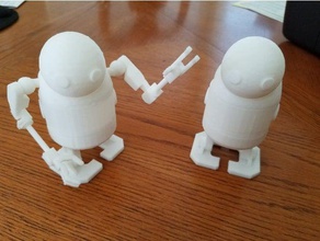small stubby machine nier automata video games 9s 2b robot 3d print model - Mito3D