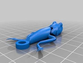 jointed frog 3d printing 3d print model - Mito3D