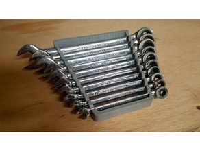gearwrench 10pc chiave a cricchetto organizzatore - metrica utensili & caselle artigiano garage strumento utile il banco di lavoro inglese 3d print model - Mito3D