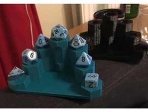 simplified all-purpose dice rack 3d print model - Mito3D