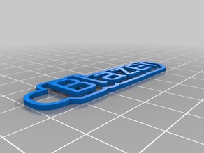 blazer 2 Schlüsselanhänger kundengebundene 3d print model - Mito3D