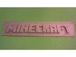 logo minecraft 3d printing jeu lv3d 3d print model - Mito3D