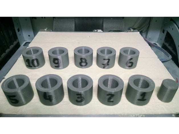 ajuste folga para impresionar o La impresión en 3d 3D print model - Mito3D