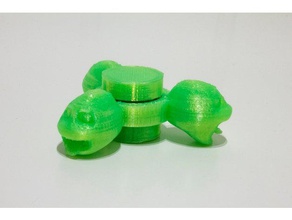 turtles fidget spinner toys & games child toy kids ninja stl 3d print model - Mito3D