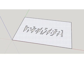 remba testo del logo stencil 3d print model - Mito3D