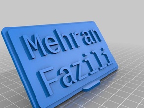 mi tabla personalizada placa de dos líneas la oficina personalizado 3d print model - Mito3D