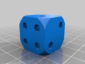 dual extruder die toy & game accessories dice extrusion 3d print model - Mito3D