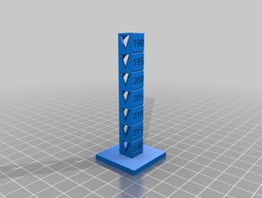 temperature tower 220-190 3d printing tests customized 3d print model - Mito3D