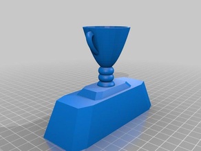 simple trophy 3d printing trophy