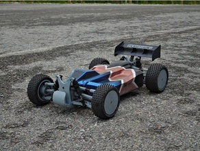 lynx - totalmente en 3d imprimibles 1 10 buggy 4wd r c vehículos 3d print model - Mito3D